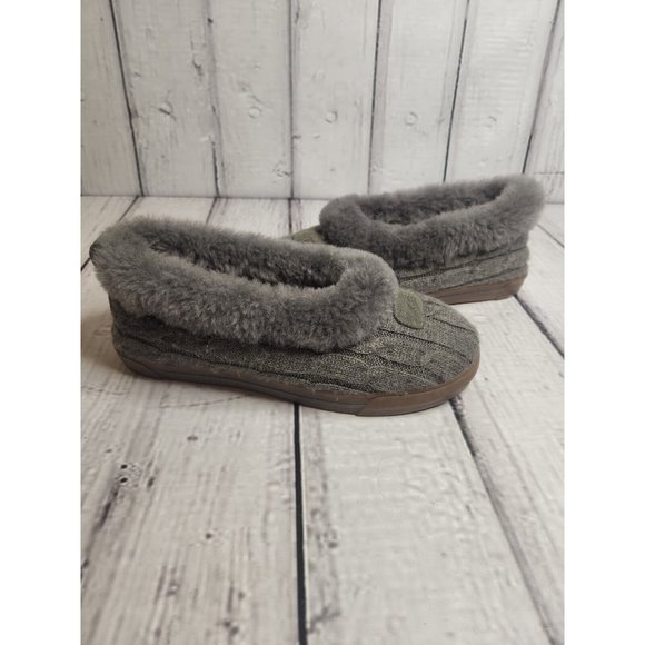 UGG Shoes - UGG Rylan Gray Cable Knit Slipper Shoes 8
